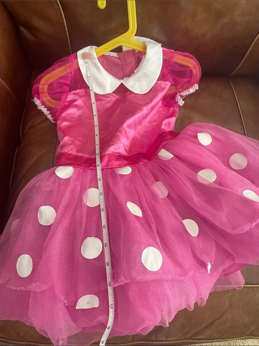 Disney Minnie Mouse Pink Polka Dot Tutu Costume Dress Girls Dress-Up Size 3/4